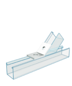 Channel 45º-60º Angle Fittings 2 Holes