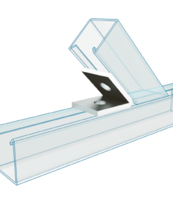 Channel 60º-75º Angle Fittings 2 Holes