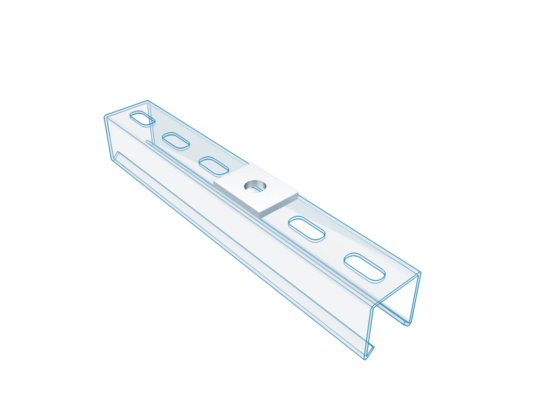 Channel Flat Fittings 1 Hole Size 32 x 32