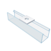 Channel Flat Fittings 1 Hole Square Plate