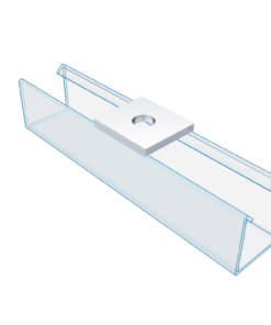 Channel Flat Fittings 1 Hole Square Plate