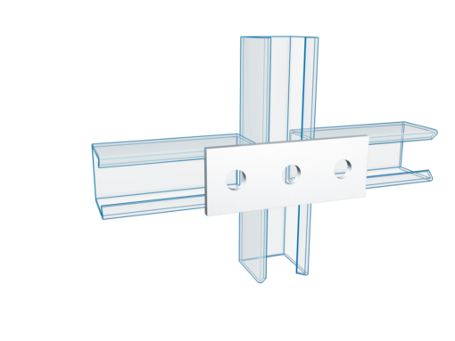 Channel Flat Fittings 3 Holes