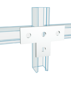 Channel Flat Fittings T Type 4 Holes