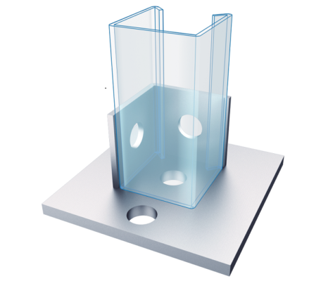 Channel Single Base for 41×41