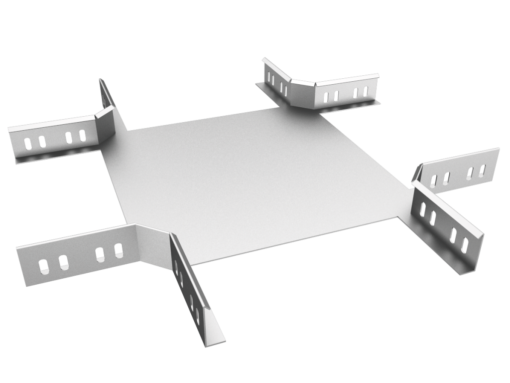 Crossing Horizontal Bend H50 - Cable Tray with Return Flanged - Cable Management System