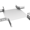 Crossing Horizontal Bend H50 Radius 150 - Cable Tray with Return Flanged - Cable Management System