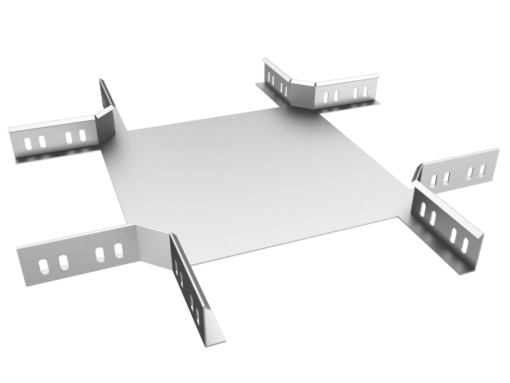 Crossing Horizontal Bend H50 Radius 600 - Cable Tray with Return Flanged - Cable Management System