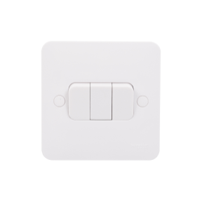 Schneider Electric Lisse Screwless Deco GGBL1022WLCS 10AX 2 Gang 2 Way Switch Light Copper with White Insert