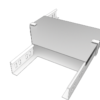 Left Reducer Cover - Cable Tray With Return Flanged - Cable Management System